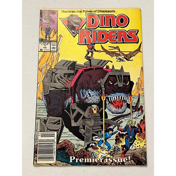 Dino Riders Issue 1 Marvel 1988 Premier Issue - Pre-Owned - Picture 1 of 11